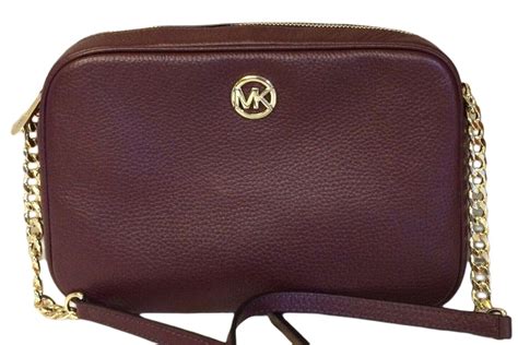 michael kors fulton small crossbody merlot|Michael Michael Kors Fulton Small Leather Crossbody.